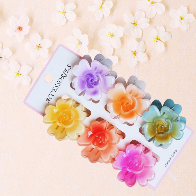 Blush Rose Claw Clip - Sujify