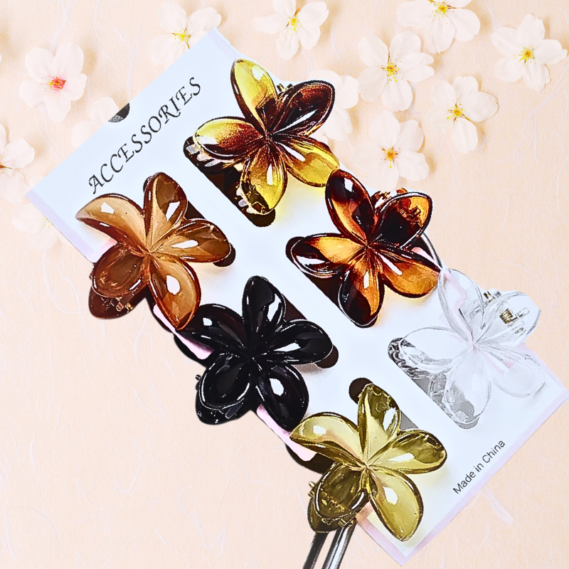 Blush Rose Claw Clip - Sujify