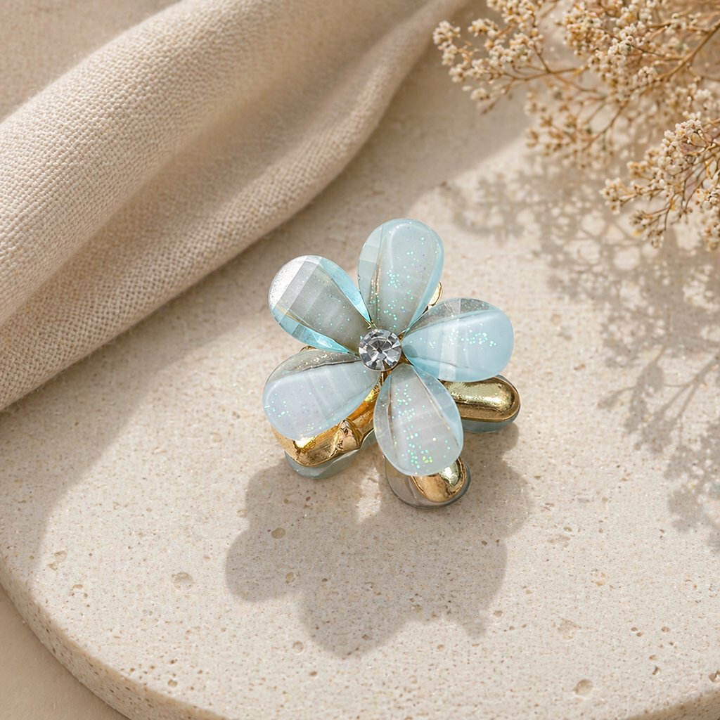 Luminous Gold Claw Clip - Sujify