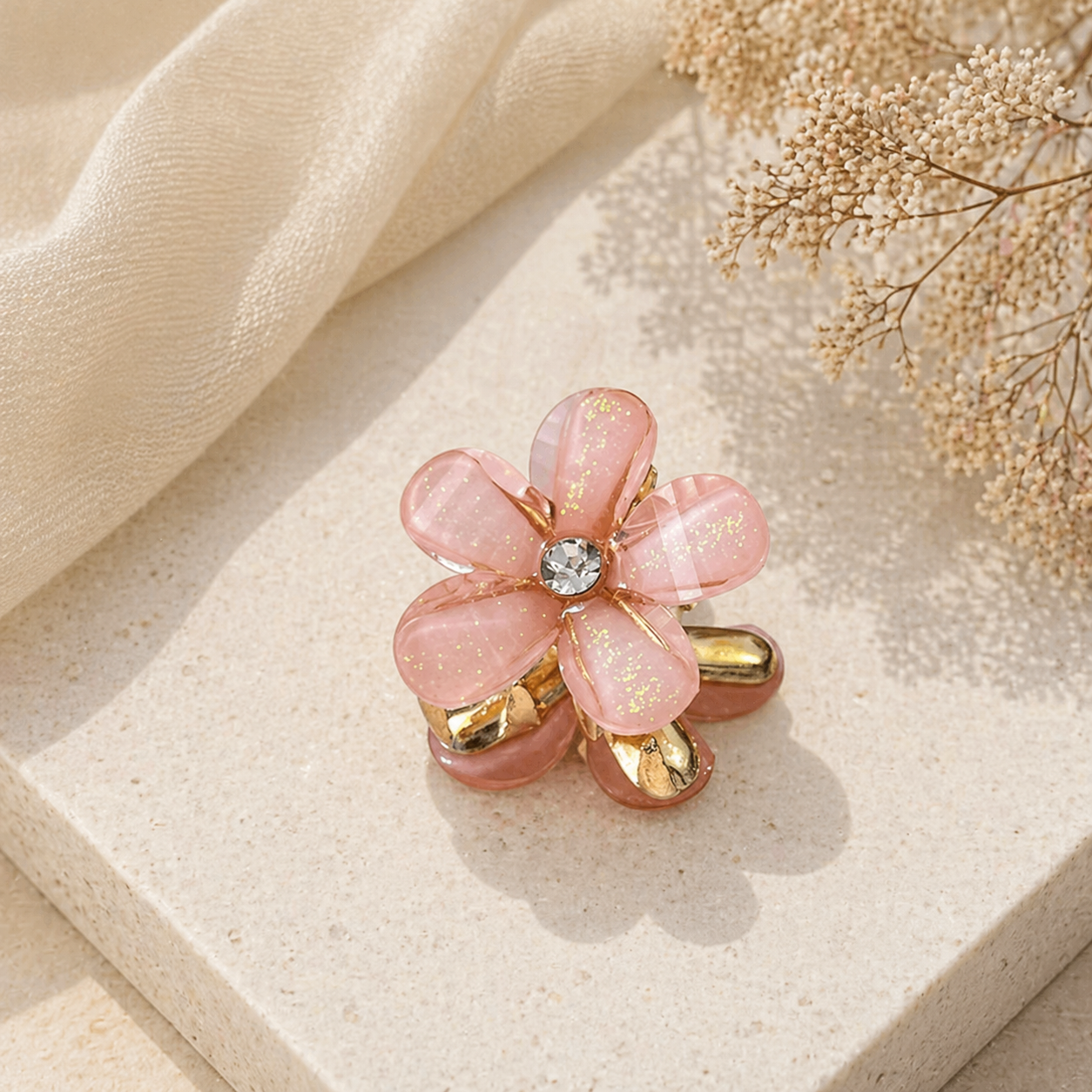Luminous Gold Claw Clip - Sujify