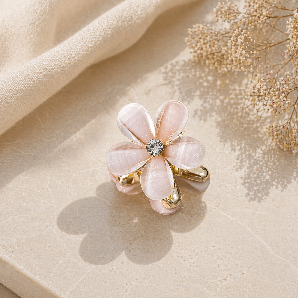 Luminous Gold Claw Clip - Sujify
