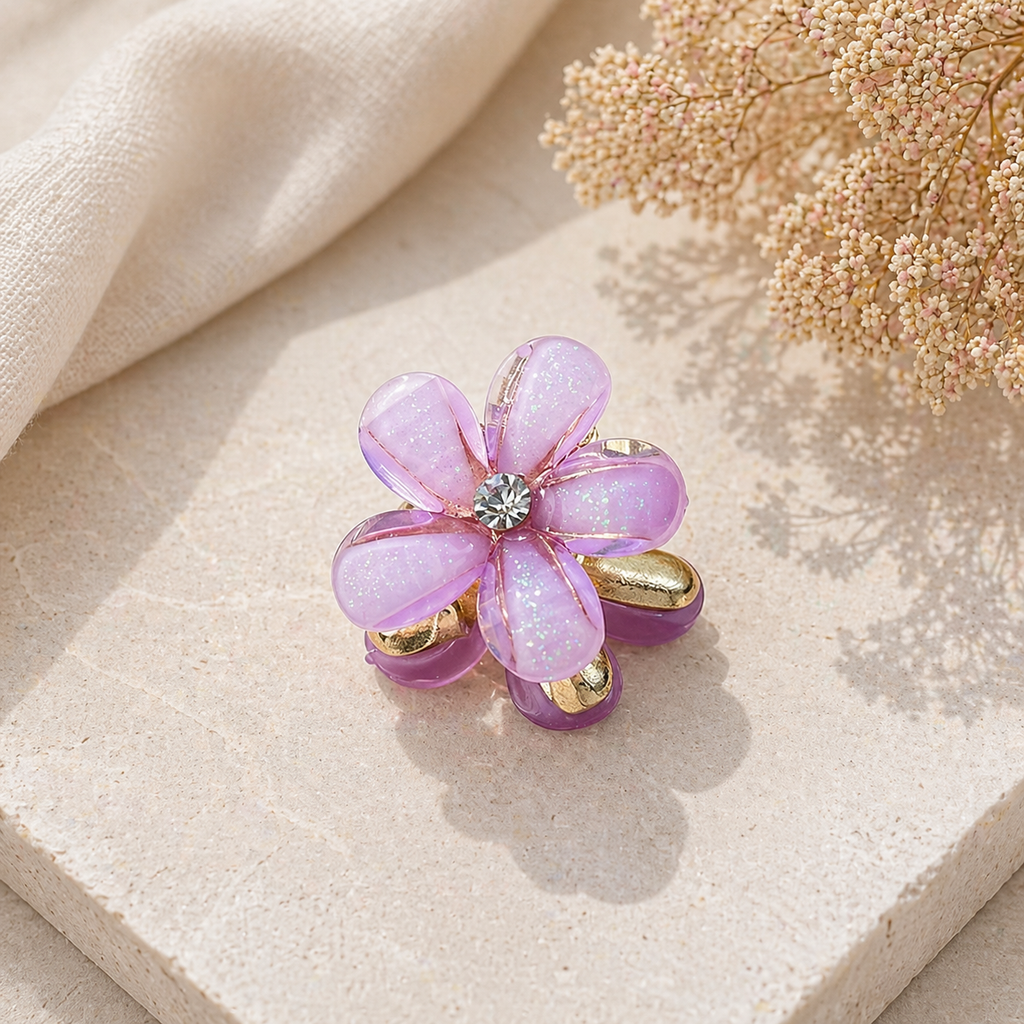 Luminous Gold Claw Clip - Sujify