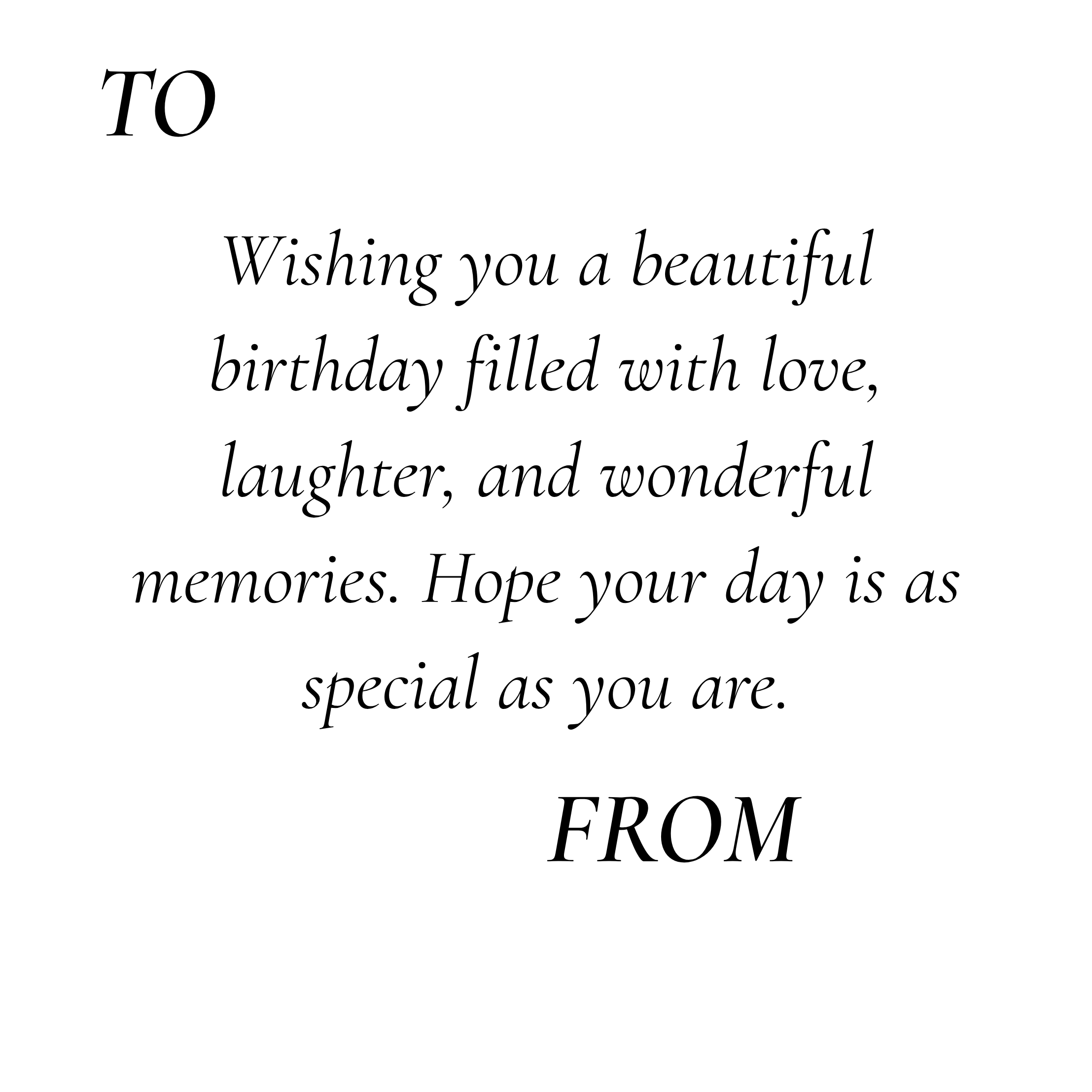 Floral Happy Birthday Card - Beautiful Birthday Wishes - 6x6
