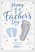 Happy First Father's Day - Personalised Card