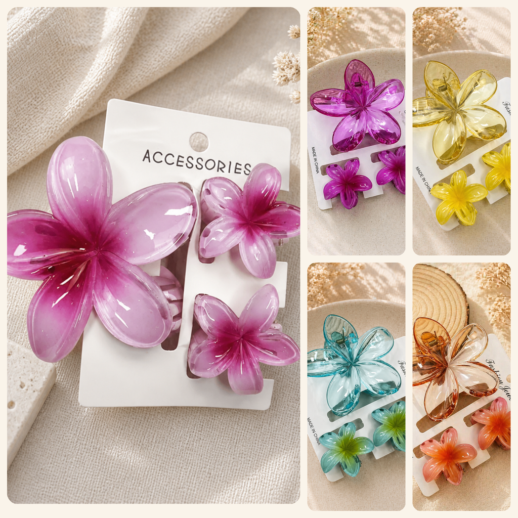 Pastel Claw Clip Set - Trio Collection for Effortless Style - Sujify
